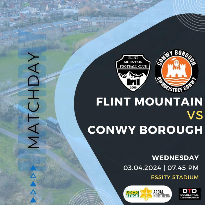 NEXT UP: Midweek action comes to the Essity Stadium as we welcome @ConwyBoroughFC in the #ArdalNW It’s another opportunity to build upon the recent run of results as we look to close the gap at the top even further. Come and show your support! #VivaLaMountain