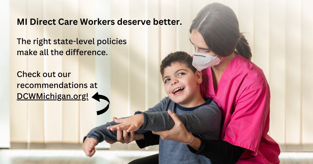 While progress has been made by #MiLeg to increase Direct Care Worker wages, we need long-term solutions. Let's rally together for #More4DCWs. We can do better, Michigan!
