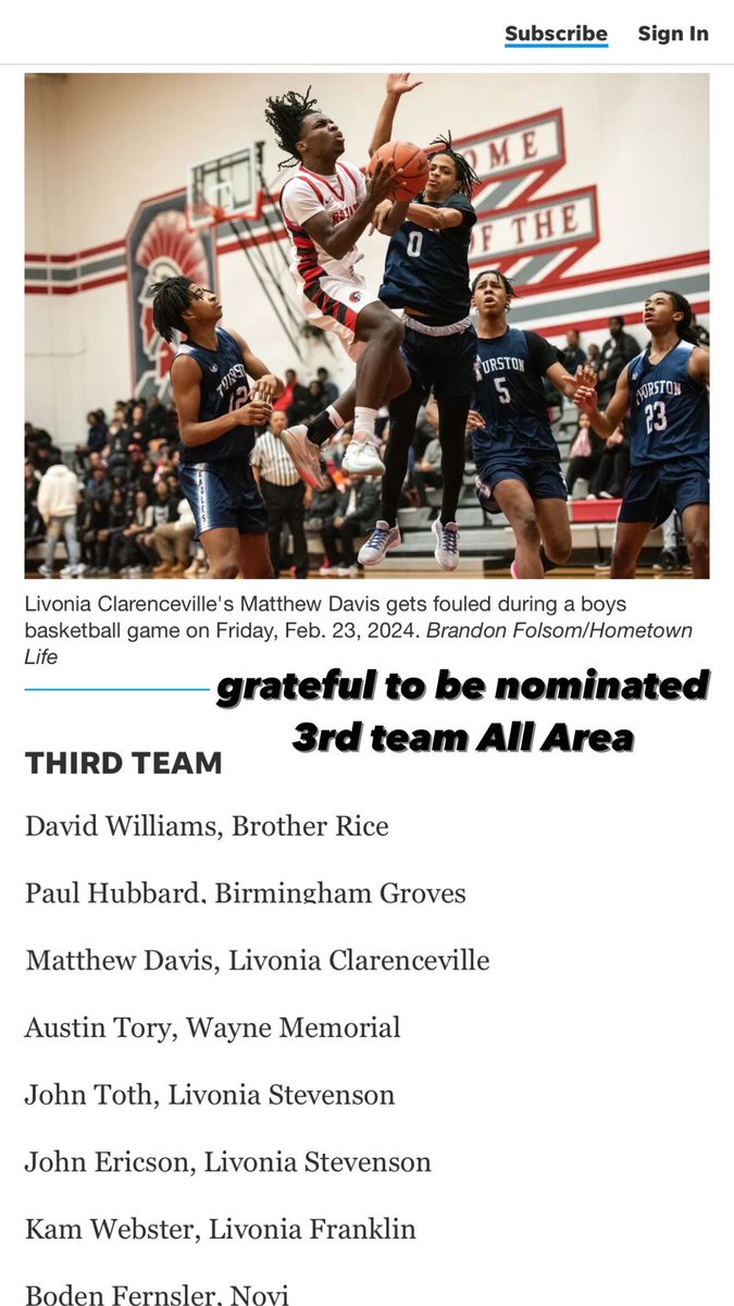 matthewdavis_3's tweet photo. Grateful to be chose as 3rd team All Area I appreciate it! @folsombrandonj https://t.co/YwUjcywdOM