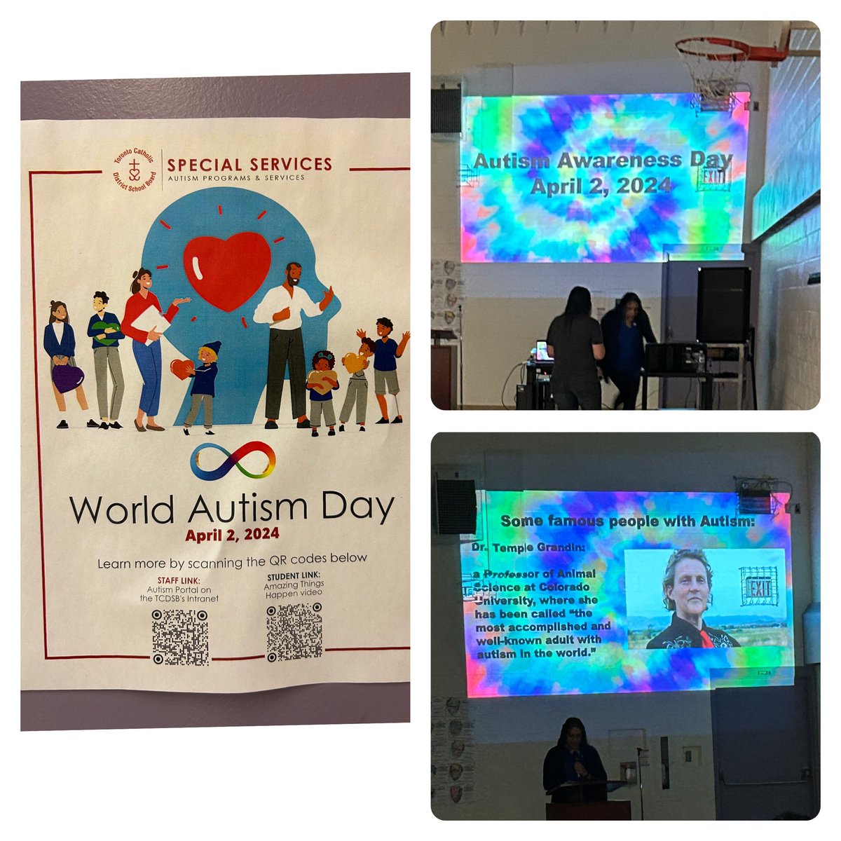 A great presentation led by Ms. Mais and Ms. Maciel teaching our students about neurodiversity and inclusion! @tcdsb @TrusteeDAmico @TCDSB_RDAddario #AutismAwarenessDay