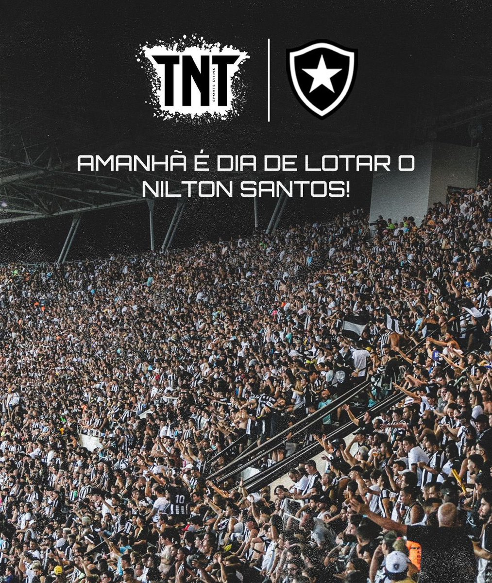 Botafogo's tweet photo. Amanhã o Glorioso entra em campo com a determinação de @energydrinktnt! 🚀⭐️

Vamos lotar o Nilton Santos e jogar juntos em busca da vitória!

#VamosBOTAFOGO https://t.co/69dqiCyCLH