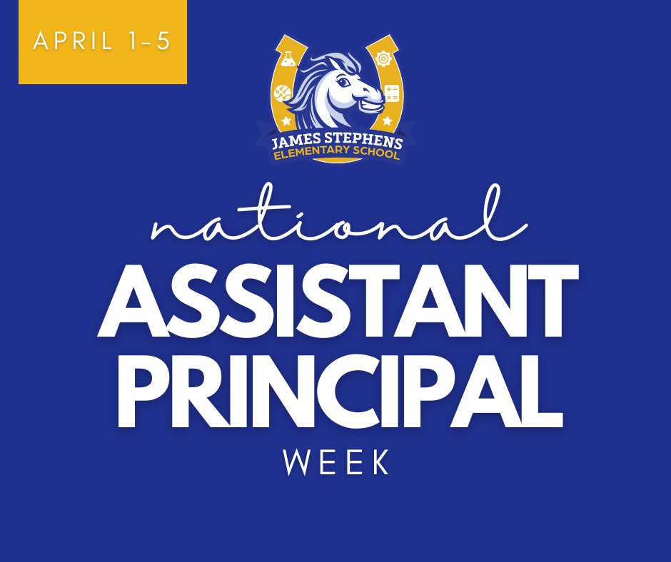 JSEMustangs's tweet image. National Assistant Principals Week is dedicated to our AP, Mrs. Adderley, who works tirelessly to bolster teachers, motivate students, support our principal, create a positive learning community, and face the many unpredictable challenges that land on her desk. We ❤ you!💛🐴💙