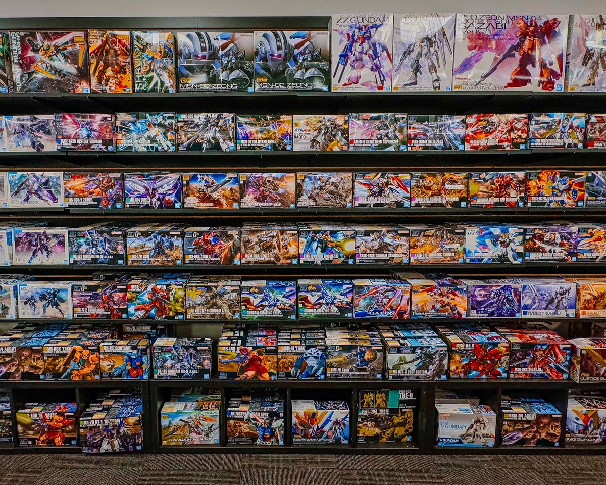 'What Gundam kits does Millennium have?' 'Yes.' 👁️👄👁️ This is just PART of a wall displaying the many kits we offer! There's TONS of new releases & more around the store! ‼️Don't forget to join us for Gundam Community Build Day here at Millennium on April 27th from 12-5pm! 🚧