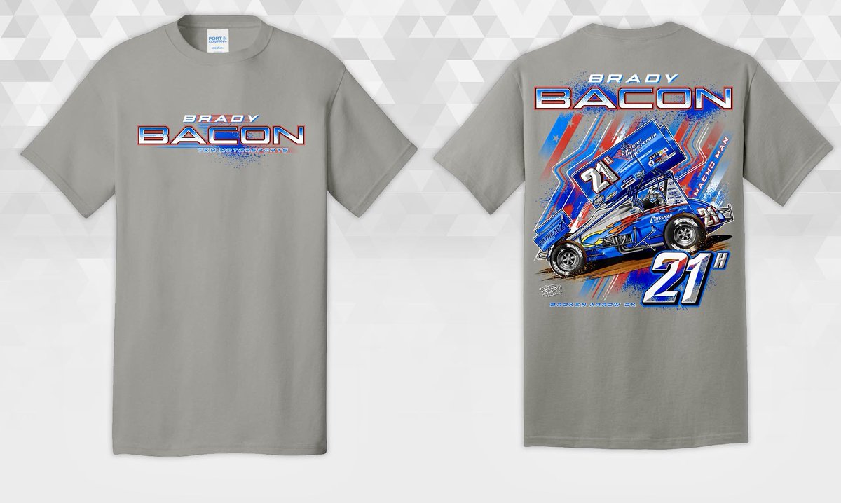 🏁 𝗕𝗥𝗔𝗡𝗗 𝗡𝗘𝗪 — Rev up your race day style with the all-new sprint car shirt, showcasing the iconic TKH Motorsports 21H wing sprint car in a patriotic USA scheme of red, white, and blue 🇺🇸 🏎️💨 Stand tall and proud in the stands with this striking design that embodies the…