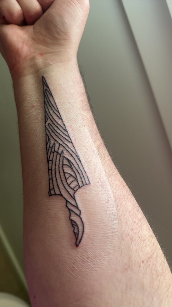 Michael Airth (@mcairth) on Twitter photo got my first tattoo! The Pure Nail from by my favorite game Hollow Knight. thanks <a href="/TeamCherryGames/">Team Cherry</a> 🩷 got my first tattoo! The Pure Nail from by my favorite game Hollow Knight. thanks <a href="/TeamCherryGames/">Team Cherry</a> 🩷