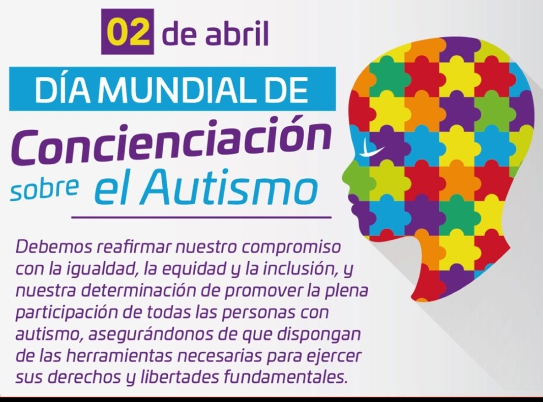Día Mundial de la Concientización sobre el Autismo.<a href="/Berzabethg1/">Berzabethgandicaoficial</a> <a href="/CDCETachira/">CDCE Táchira</a> <a href="/codennat/">codennat</a> @MPPEDUCACION <a href="/_LaAvanzadora/">Yelitze Santaella</a> <a href="/COMUNIDADESED15/">DIV. COMUNIDADES EDUCATIVAS TÁCHIRA</a> <a href="/SaludEscolar2/">Salud Escolar</a> <a href="/profeFormacion/">INVESTIGACIÓN Y FORMACIÓN</a>