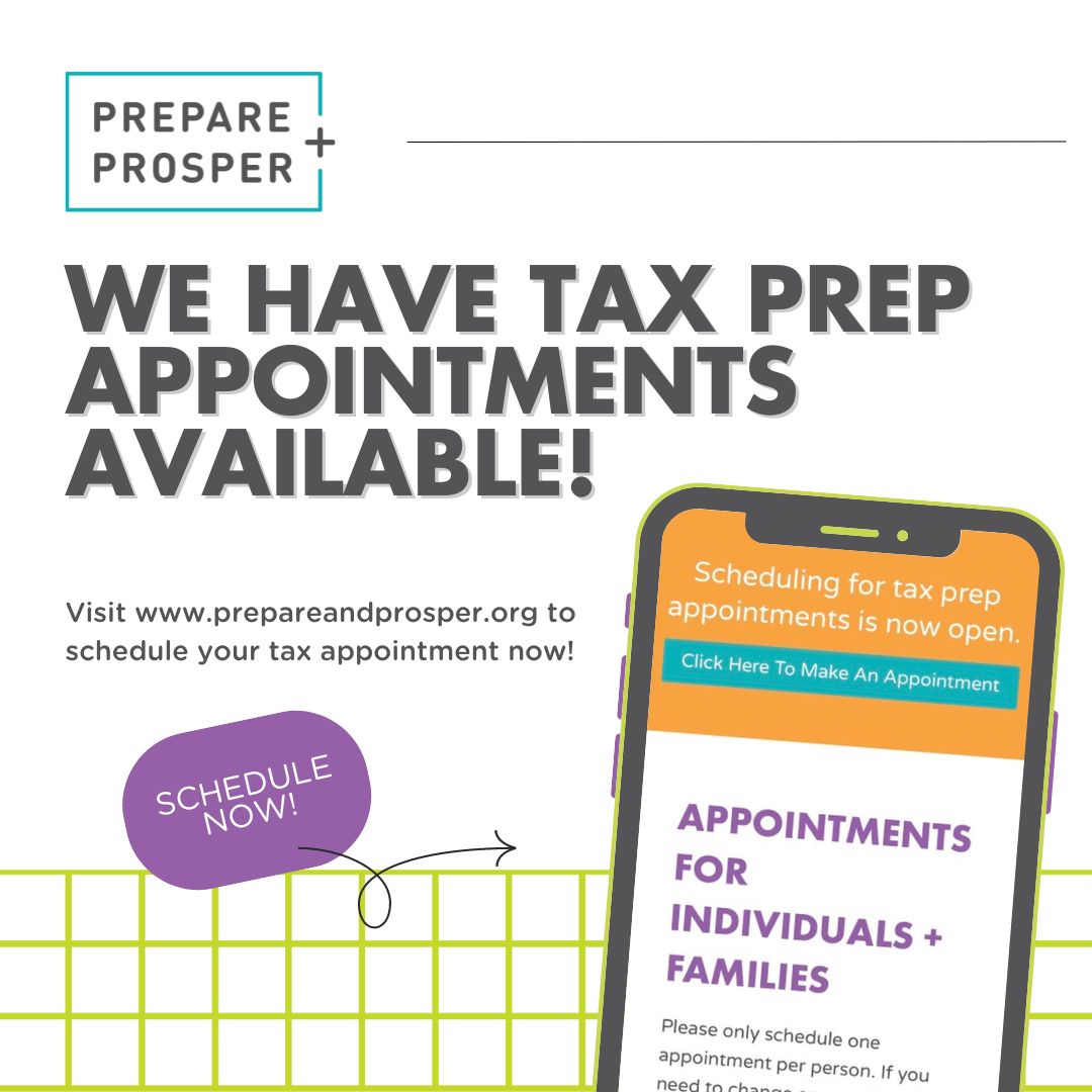 We have tax prep appointments available! Visit buff.ly/48Tr7DY or check out the link in our bio to make an appointment now.

#FreeTaxPrep #TaxPreparation #Taxes #MN #SaintPaul #StPaul #Minneapolis #MPLS #Nonprofit
