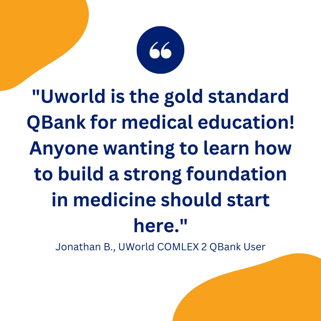 Our QBanks are designed to be a long-term resource that you can use for exam prep and during clinical practice. It's never too early to begin using UWorld- tap the link to get started today: bit.ly/3TUgg84