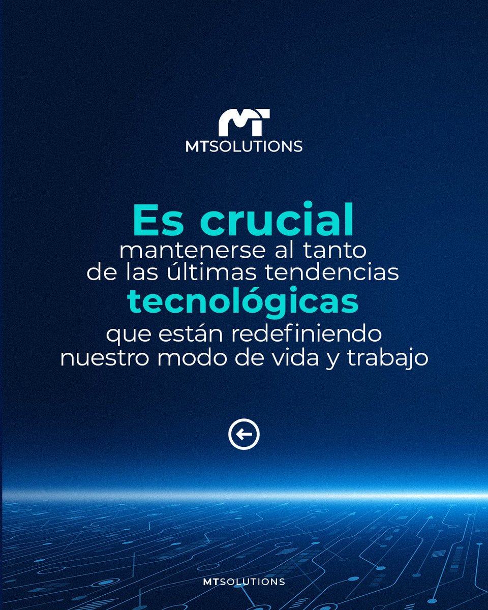 mtsolutionsglob's tweet image. Mantente al día con las tendencias tecnológicas que moldean nuestro presente y futuro💡

#MTSolutions #InnovaciónEmpresarial #TransformaciónDigital #Tecnología #SolucionesEmpresariales #Ciberseguridad #ProcesamientoDeDatos #AltaDisponibilidad #ContinuidadOperativa #Nube