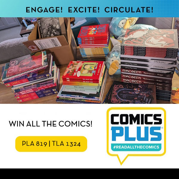 Attending #PLA2024 (@ALA_PLA) or #TXLA2024 (@TXLA)? Check out the #comics collection that LibraryPass / Comics Plus is giving away to 1 lucky librarian, feat. @Fanbase_Press' Eisner-nominated @QuinceComic & @ripplefxcomic, the @glaad-winning @4ColorHeroesGN, & more! (@libcomix)