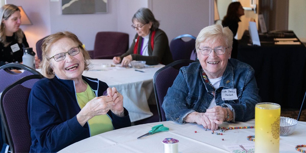 On March 20, the St. Kate's community gathered to celebrate the Feast of Saint Joseph, where attendees engaged in service projects and learned about opportunities to get involved with CSJ initiatives and wider community programming. Read more: stkat.es/43zOzVb