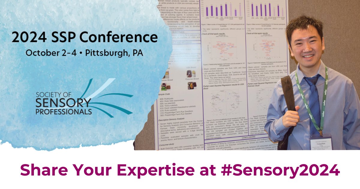 Ready to make your mark in the world of sensory science? Abstract submissions for #Sensory2024 are now open! Submit your research and join us for a dynamic exchange of ideas and insights. Submit Now: bit.ly/3ToiwCW #SensoryResearch #SensoryScience #SensorySociety