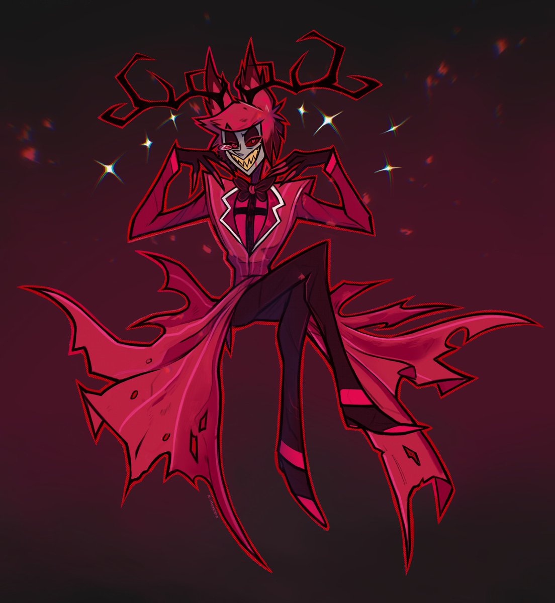 XRedLemonX's tweet photo. The King of Swing 🥃🎙️🦌🔥
 #HazbinHotelAlastor #HazbinHotelFanart #hazbinhotel #theradiodemon #Alastor #AlastorFanart #hellaverse #vivziepopfanart https://t.co/BsdA6WcoBc