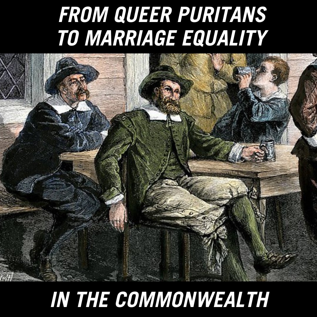 How did Massachusetts, a state that was formed on strong puritanical ideologies, become the 1st state to legalize same-sex marriage? In this online talk, historian Russ Lopez will show us that there has always been an LGBTQ+ community in the Commonwealth. eventbrite.com/e/from-queer-p…