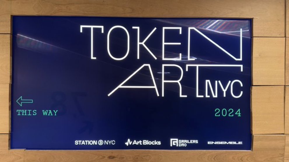 TokenArt <a href="/TokenArtNYC/">Token Art NYC</a> was a big success.  

Well done <a href="/_GenArtworks_/">Generative Artworks</a> <a href="/steviepxyz/">steviep</a> <a href="/emailyedelman/">emily edelman</a> 

And thanks to our sponsors.   

<a href="/artblocks_io/">Art Blocks</a> <a href="/GrailersDAO/">GrailersDAO</a> <a href="/Sothebysverse/">Sotheby's Metaverse</a>