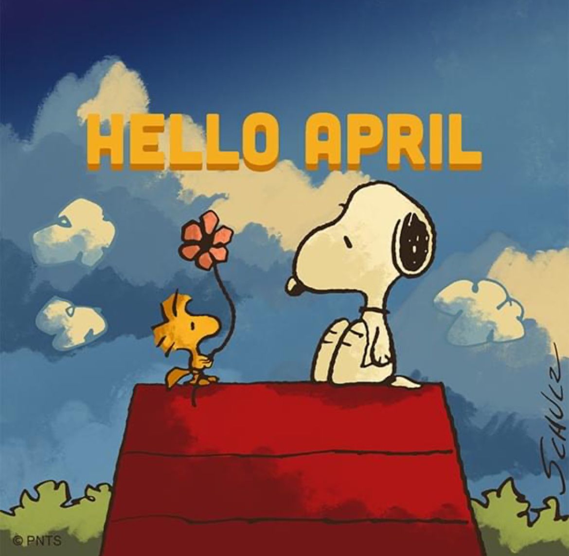 Hello, April! #Peanuts