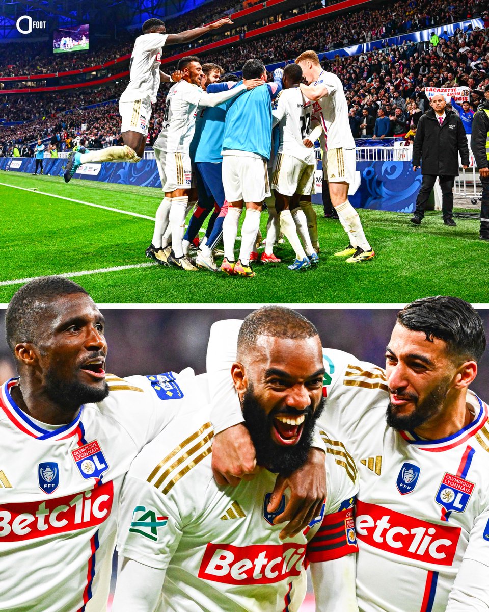 ActuFoot_'s tweet image. 🚨 𝗟'𝗢𝗟𝗬𝗠𝗣𝗜𝗤𝗨𝗘 𝗟𝗬𝗢𝗡𝗡𝗔𝗜𝗦 𝗦𝗘 𝗤𝗨𝗔𝗟𝗜𝗙𝗜𝗘 𝗘𝗡 𝗙𝗜𝗡𝗔𝗟𝗘 𝗗𝗘 𝗟𝗔 𝗖𝗢𝗨𝗣𝗘 𝗗𝗘 𝗙𝗥𝗔𝗡𝗖𝗘 ! 🦁✅

Les Lyonnais ne sont plus qu'à une marche d'une qualification en Coupe d'Europe 🇪🇺 la saison prochaine.

Après un début de saison catastrophique, les…