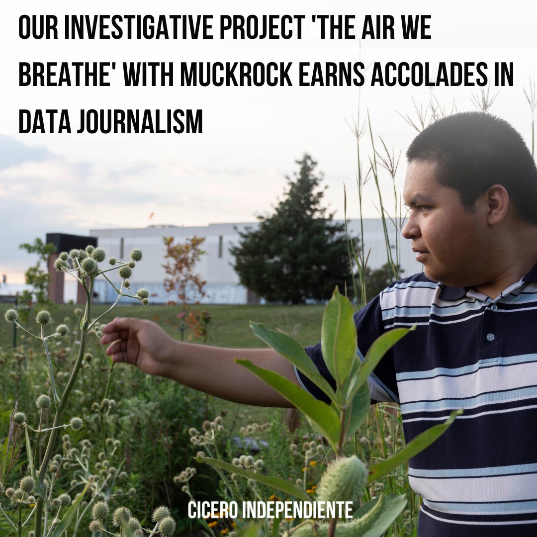 Our project with MuckRock, 'The Air We Breathe,' earned the Free Speech & Open Gov. Award and is a Sigma Awards semi-finalist. We're honored to shed light on Cicero's air quality. Thanks for your support! #DataJournalism