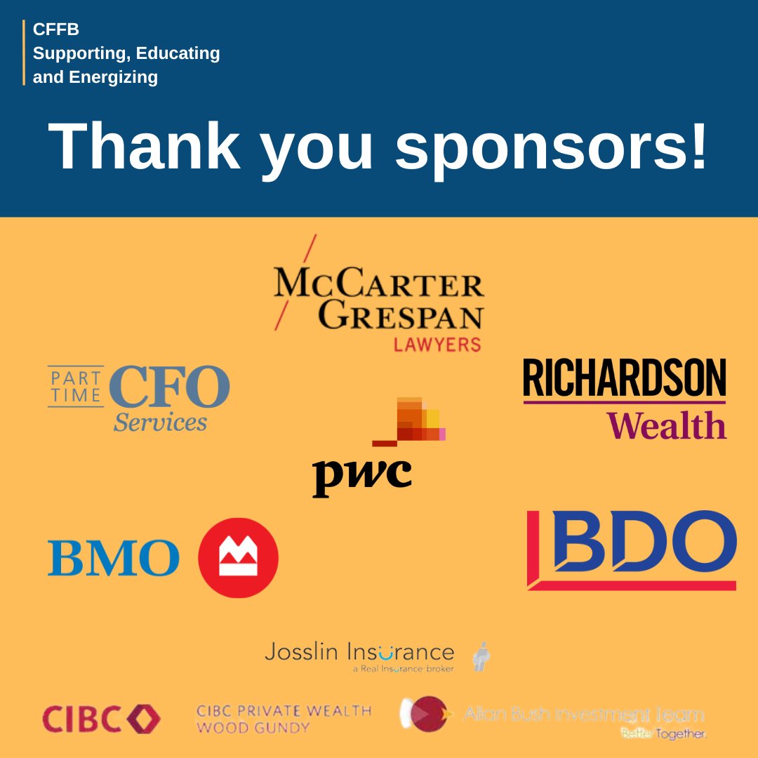 CFFB has been successfully supporting, educating, and energizing family businesses for 25 years, and our sponsors make it all possible! Thank you for your continued support, and we wish for our partnership to only grow and expand in the future!