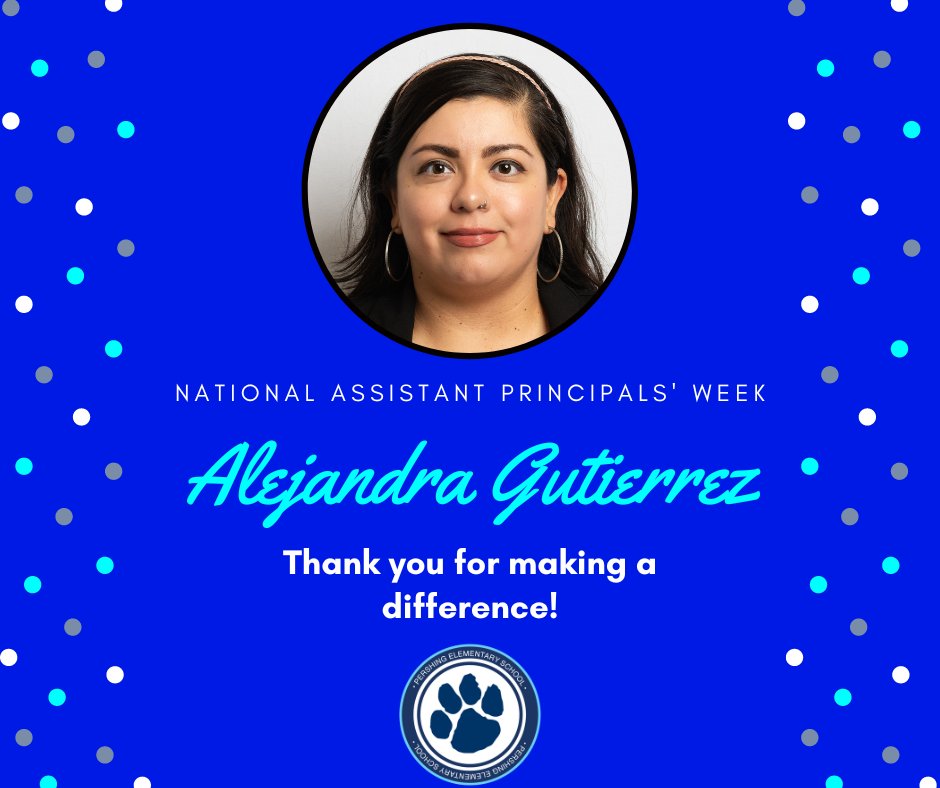 BerwynSouth100's tweet image. Sending a big THANK YOU to @MsAGuierrez as we celebrate National Assistant Principals Week! Your efforts make a real difference.  @Ms_Bazz @PanthersD100 #APWeek24 #TeamPershing #D10OInspires