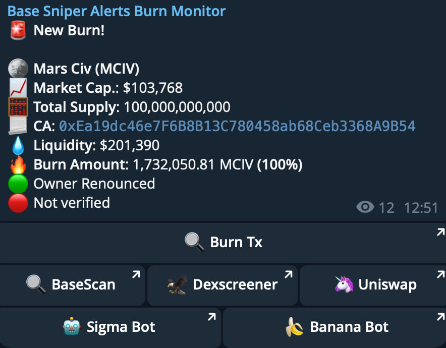 Best Sniper Alerts tweet media