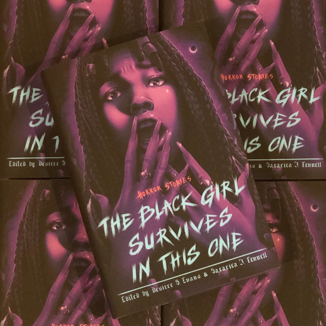 THE BLACK GIRL SURVIVES IN THIS ONE is officially out today! We hope you find your next favorite final girl! Thank u readers + book community for all your support! 🖤<a href="/Sj_Fennell/">On HIATUS, Buy Black Girl Survives in this One</a> <a href="/literarydesiree/">Desiree S. Evans - ON HIATUS/UPDATES MOSTLY</a> 

Pick up your copy at your local bookstore or order online: static.macmillan.com/static/fib/bla…