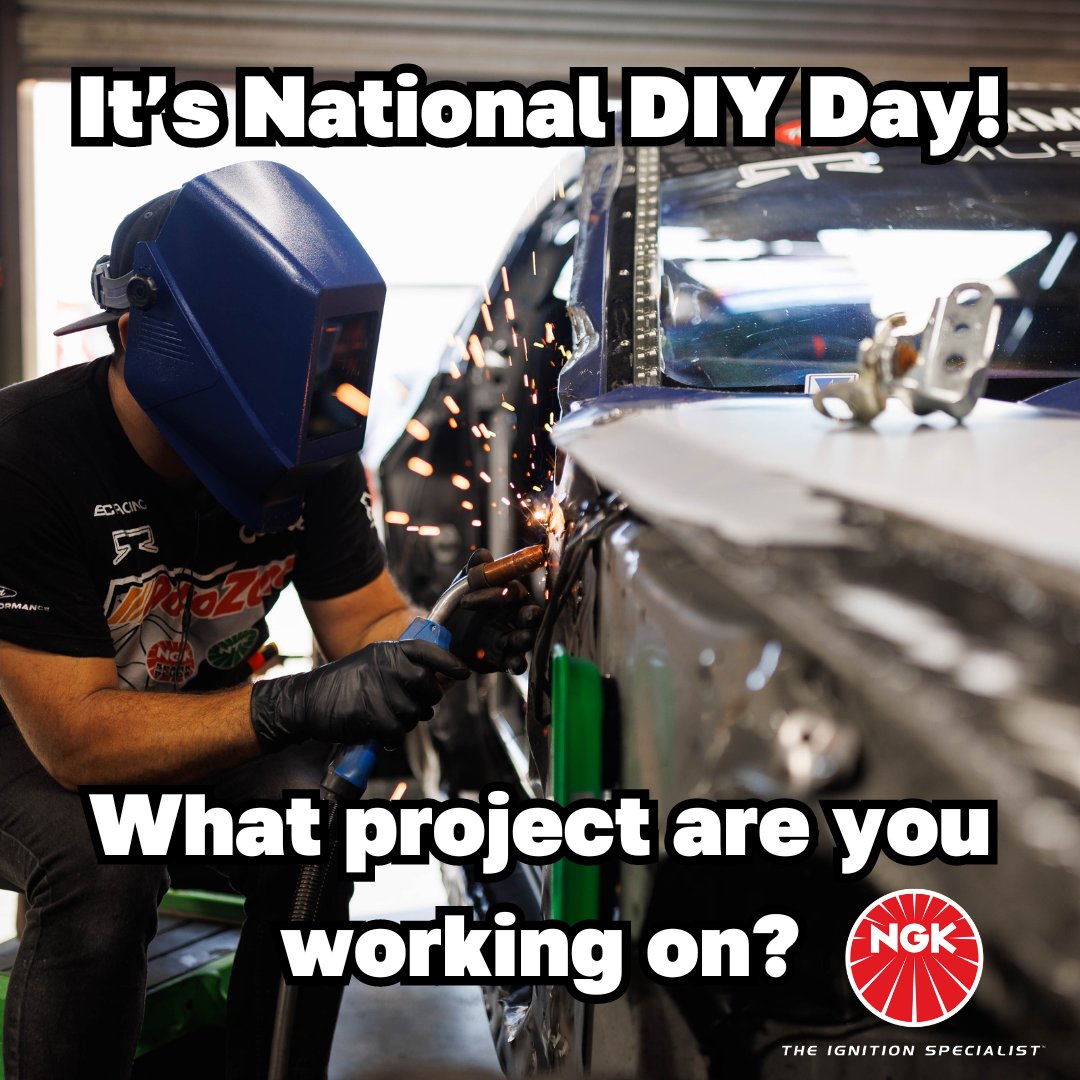 With warmer weather on the horizon, what projects are you working on in the garage? #diy #diyday #auto #cars #automotive #ngksparkplugs #ngk