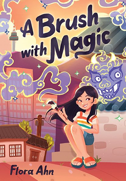 Cover reveal!! ✨✨ A heartfelt, magical middle grade adventure—inspired by Korean folklore and set in modern-day Seoul—about sisterhood and belonging. Written by @funaek, cover by @asunnydisposish & design by Andie Reid. A BRUSH WITH MAGIC releases 10/22/2024 from @quirkbooks