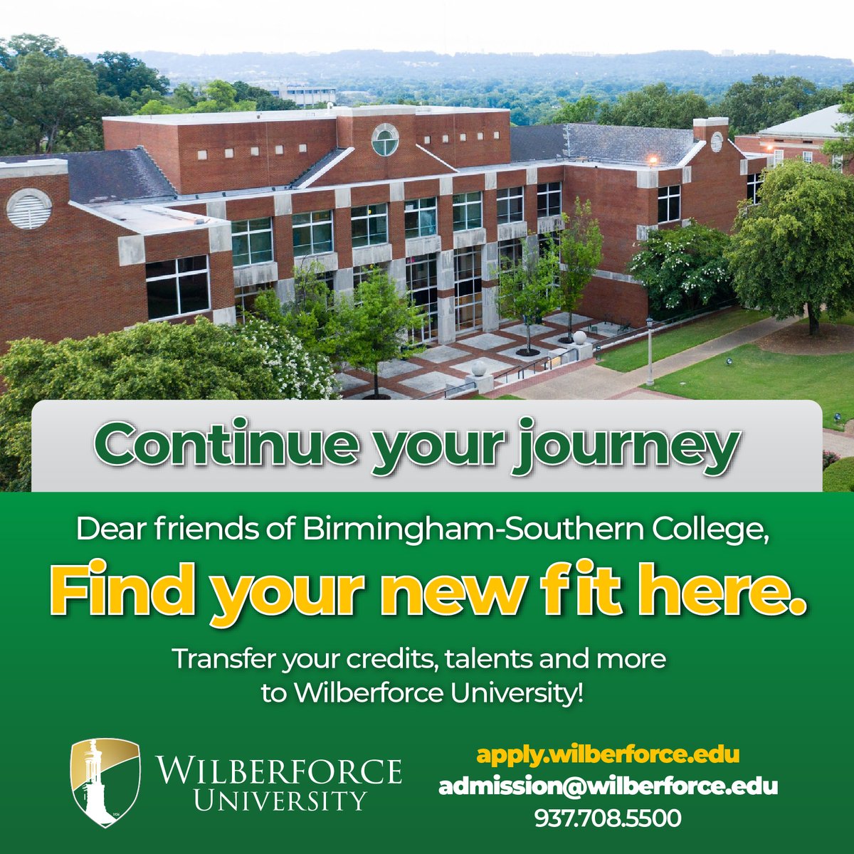 We’re deeply saddened by the news of @fromthehilltop's planned closure. Our hearts go out to the faculty, staff, and students affected by this unfortunate turn of events. At Wilberforce University, we extend our arms to welcome those seeking a new educational journey.