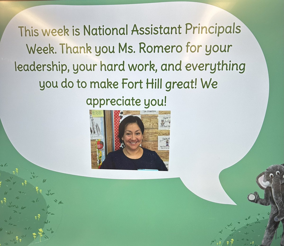 Happy #AssistantPrincipalsWeek Ms. Romero! Thank you for all you do for our learners, staff & community! #YouHaveAFriendAtPS10 @jenn_funes @teacherromero72 @DrMarionWilson @CChavezD31 @CSD31SI