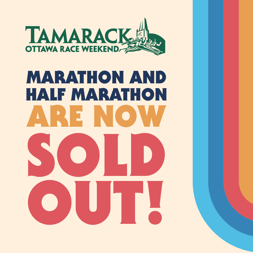 The Tartan Ottawa International Marathon & Ottawa Half Marathon presented by Desjardins are now SOLD OUT! Thank you to everyone for registering. You can still register for all the Saturday events at Tamarack Ottawa Race Weekend! Don't miss your chance! raceroster.com/events/2024/76…