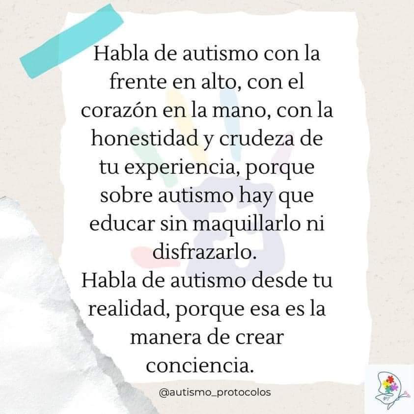 Día Mundial de Concienciación sobre el Autismo 🫰🏼
#2deAbril 
#DiaMundialDelAutismo
 🧩💙