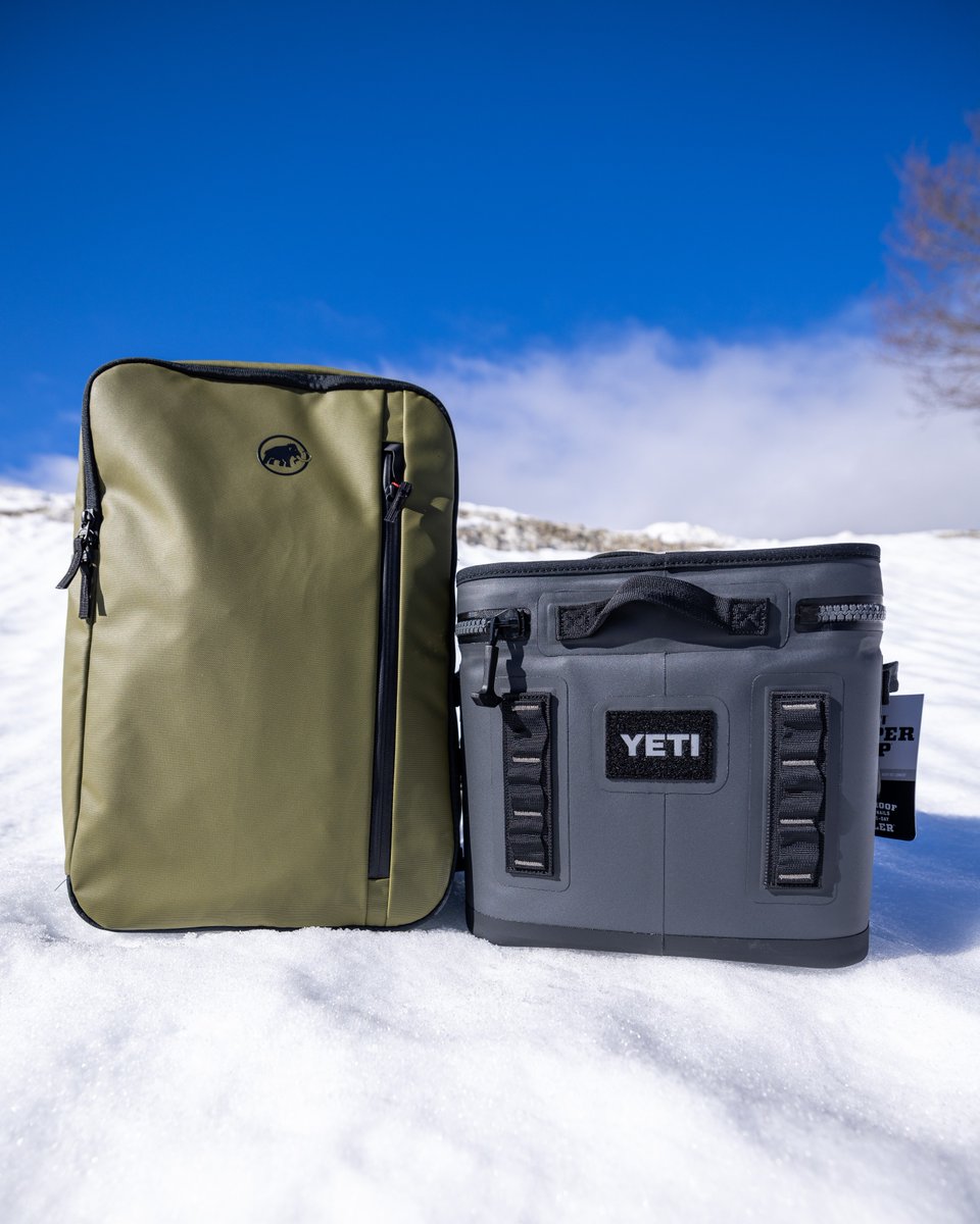 Our app winners of March are geared up thanks to our partners at @YETICoolers and @MammutNA, with Warren D. scoring a Yeti Hopper Flip 12 for logging the most vert last month and Viktor Z. taking home a Mammut Seon Transporter bag for being active on the Killington App. #Beast365