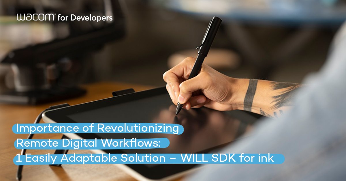Digital ink technology has emerged as a powerful tool for revolutionizing remote digital workflows. Learn how businesses can enhance productivity through the integration of the Wacom Ink Layer Language (WILL) Software Development Kit (SDK): bit.ly/3vJ4XWL