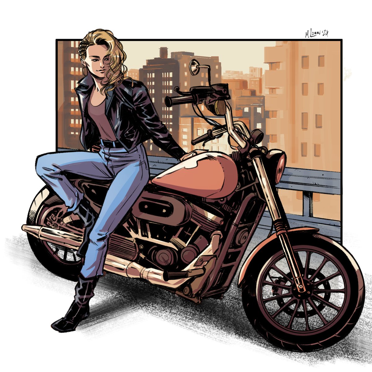 _easy_rider_ #artwork #harleydavidson #mellow #illustration #CLIPSTUDIOPAINT