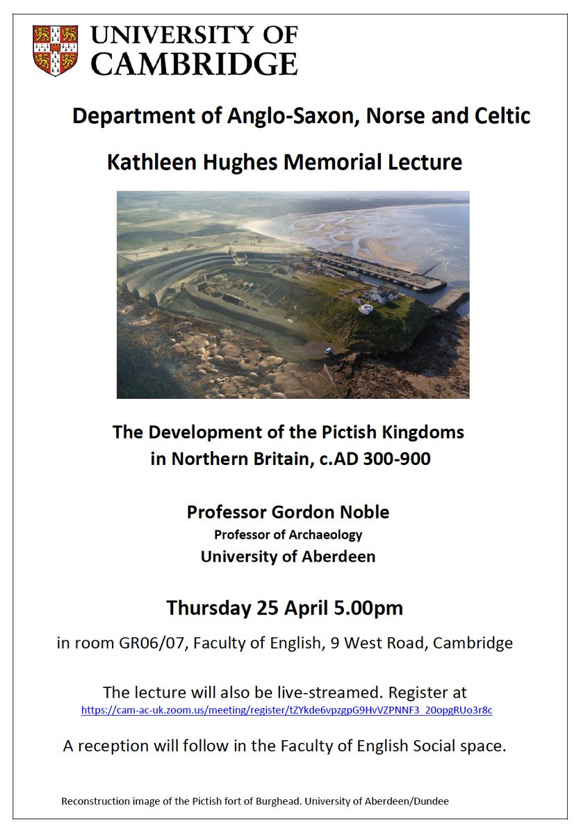 Very honoured to be giving the Kathleen Hughes Memorial Lecture at Cambridge later this month. In person and streamed online. Register at cam-ac-uk.zoom.us/meeting/regist… 25th April 5pm