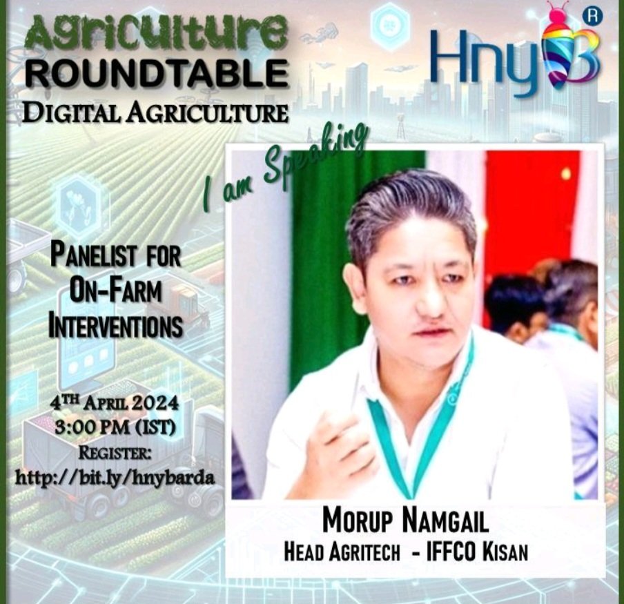 morupnam's tweet photo. Farming in digitized era is going to fundamentally alter businesses. Upside I see is d potential to bring farmers closer to end consumers &amp; agribusinesses. Let's work together to ensure AI is implemented in ways benefitting farmers at best. Join me for the roundtable
#iffcokisan https://t.co/leZvreRnNl