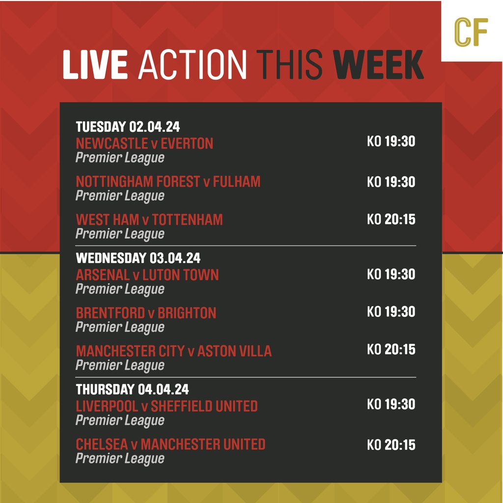 Premier League is in full swing this week at Cafe Football😆 Come and watch live with us, there's plenty to choose from⚽👀 Book your table now: bit.ly/3S8Frl2 #cafefootball #sport #football #sportsbar #bar #restaurant #oldtrafford #premierleague #manchester