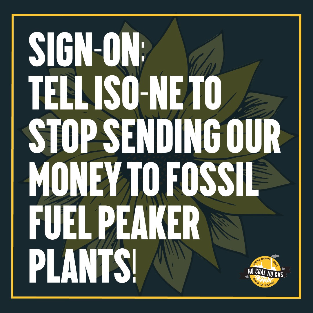 Sign on to our statement so we can show ISO-NE that New England residents are tired of their "fuel neutrality" and fossil fuel favored systems: actionnetwork.org/forms/sign-on-…