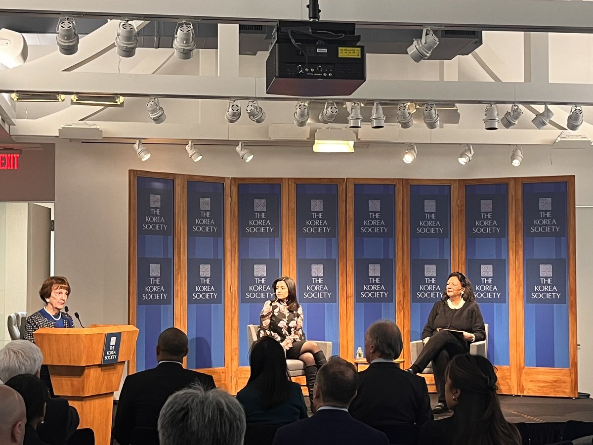 Happening now @koreasociety! @SalehaMohsin discusses her new book, Paper Soldiers: How the Weaponization of the Dollar Changed the World Order, with NCAFP Board Member Jacqueline Adams.