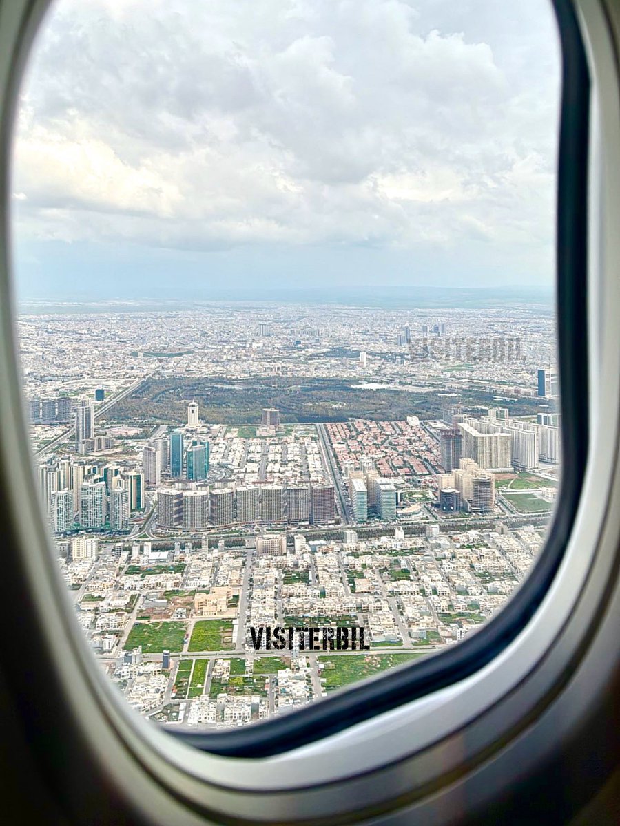 A lovely bird’s eye view of Erbil City l #VisitErbil Photo Credit @HildaKhorany #Erbil #ErbilCity #BirdView