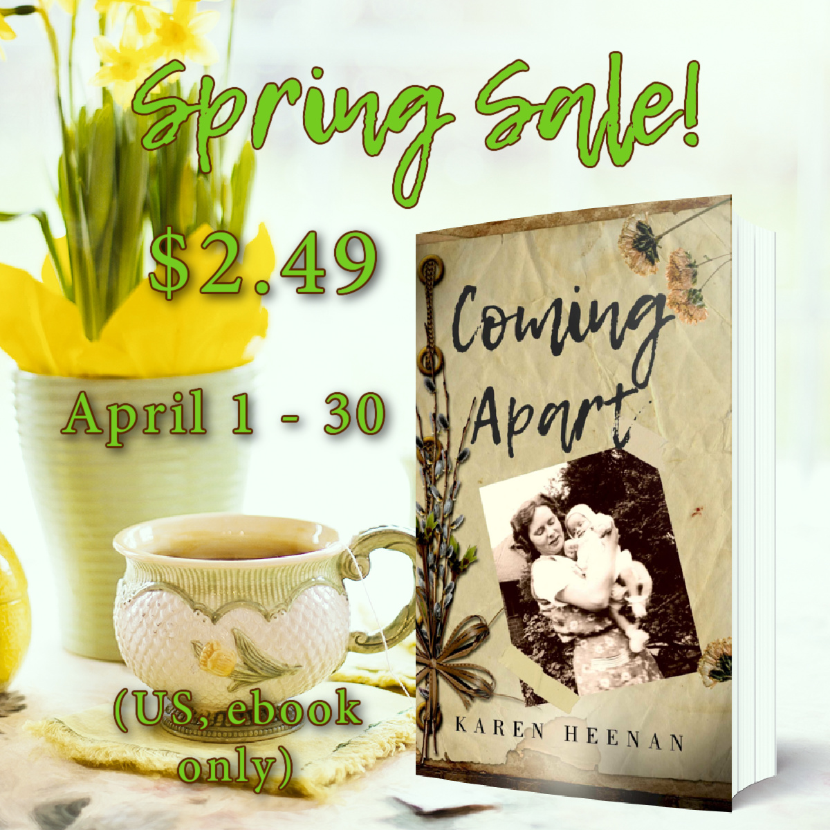 Amazon has very kindly put Coming Apart on a Kindle Deal sale for the month of April. US only, but you can get the ebook for only $2.49! amazon.com/dp/B0B86QTBQR #historicalfiction #histfic #womensfiction #sisters #family #1930sfiction #philadelphiafiction #BooksWorthReading