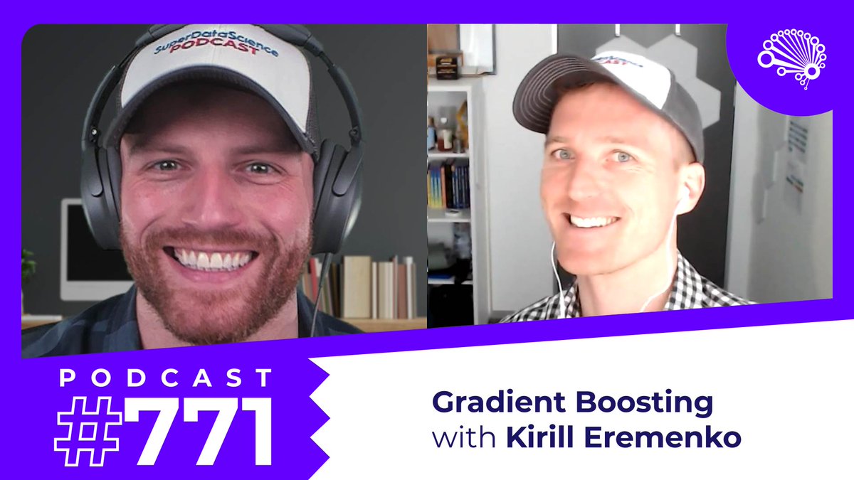 You wanted more of @kirill_eremenko, now you've got it! Kirill returns to the show today to detail Decision Trees, Random Forests and all three of the leading gradient-boosting algorithms: XGBoost, LightGBM and CatBoost. Watch here: superdatascience.com/771 If you don’t already…