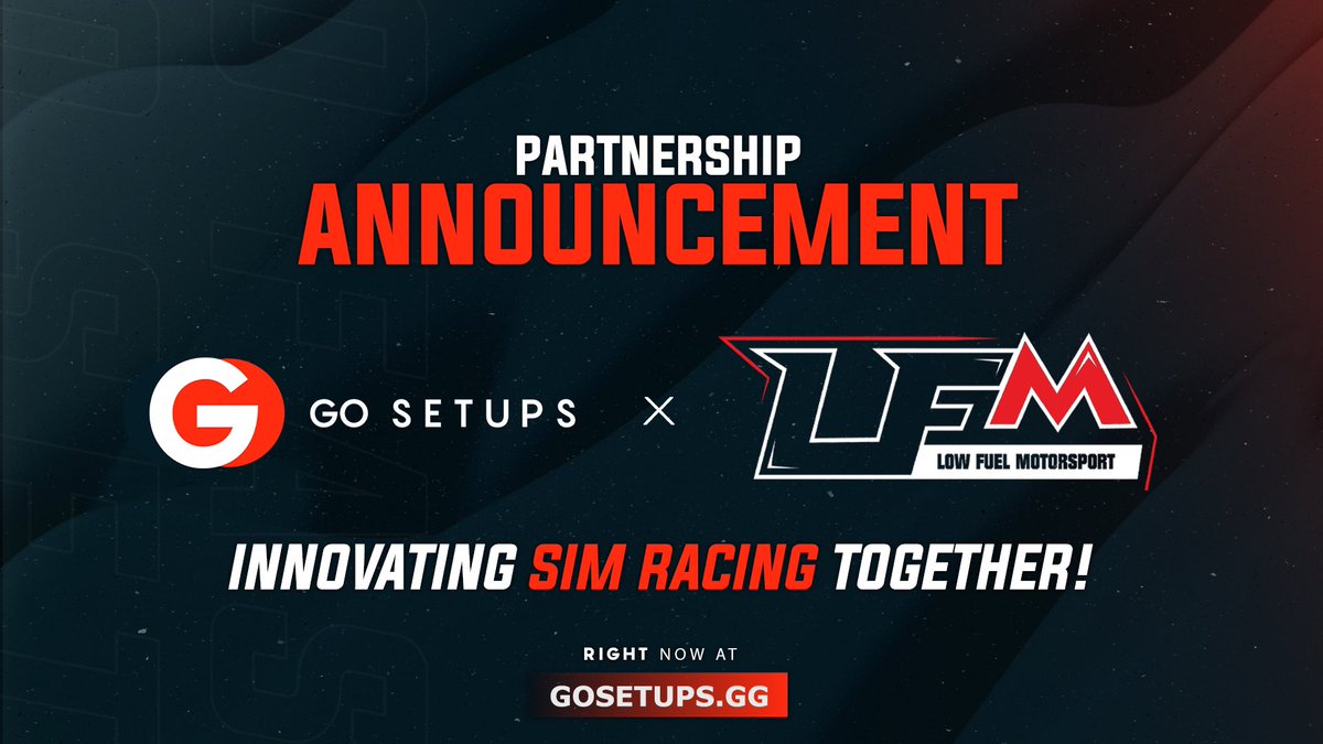 gosetups_gg's tweet photo. We are thrilled to announce the partnership between @gosetups_gg and @LFMotorsport‼️
This sets a big step towards our common goals to keep innovating simracing together and create a better place for the whole community!
Stay tuned for exciting updates!
#golfm #lfm https://t.co/nAXz7RmPx3