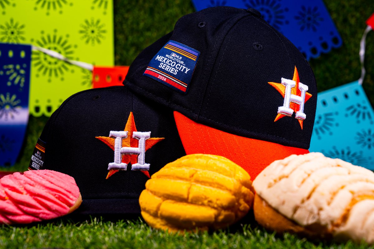 The passports are waiting to be stamped and the Mexico City Series Astros hats are now available in the Houston Astros Team Store! Stop by and get one today! 🇲🇽🪅