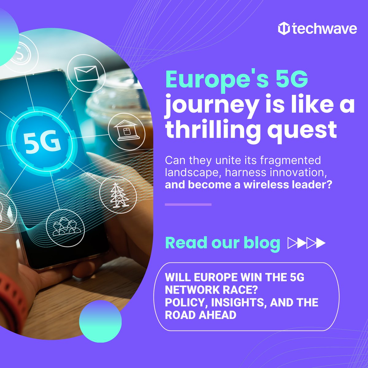 Europe's 5G odyssey: fragmented, innovative, and full of potential. Can they unite and lead the next-gen wireless revolution? Read our blog to know more techwave.net/will-europe-wi… #techwave #Europe #5G #wireless #Connections #wirelessconnections #5GNetwork #network #empower
