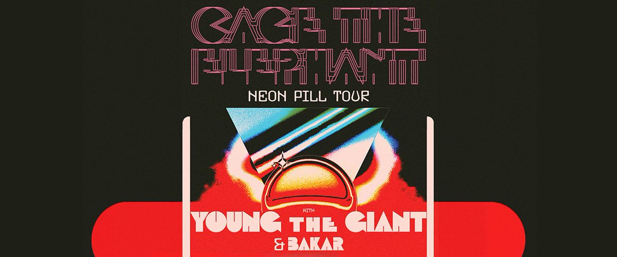 GIVEAWAY: WIN 2 VIP Tickets to see @CageTheElephant with special guests @youngthegiant & Bakar on the Neon Pill Tour 2024 + Merch Bundle!! ① RT this post ② Tag +1 in comments Enter to win: tnspk.co/oITwyPo