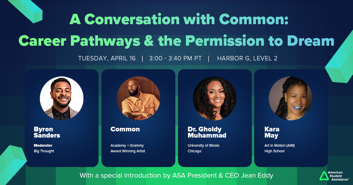 🌟A conversation with @common at #ASUGSVSummit! With 5.5M disconnected + 728k justice-involved youth in the US, we must illuminate pathways to empower their dreams. Join this special panel to hear from experts & learn about a new campaign by Common + ASA. bit.ly/3Tzp3e3