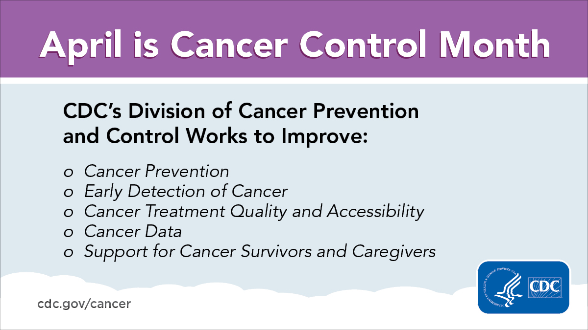 #CDC Division of Cancer Prevention and Control is advancing #cancer prevention nationwide for everyone. Learn more about how to prevent certain cancers and reduce your risk for others. cdc.gov/cancer/dcpc/pr… #NationalPublicHealthWeek
