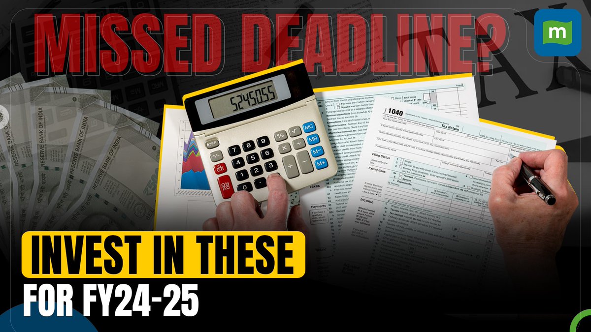 moneycontrolcom's tweet photo. The deadline for tax-saving investments for the year ended on March 31, 2024. And if you still haven’t made those tax-saving investments, the time has slipped away. 

But you must not get disheartened as you can still start planning your investments for FY24-25. Watch this video to find all the answers🎥
https://t.co/SbL4keLyuA

#IncomeTax #Investments #PersonalFinance | @SahilJain_23